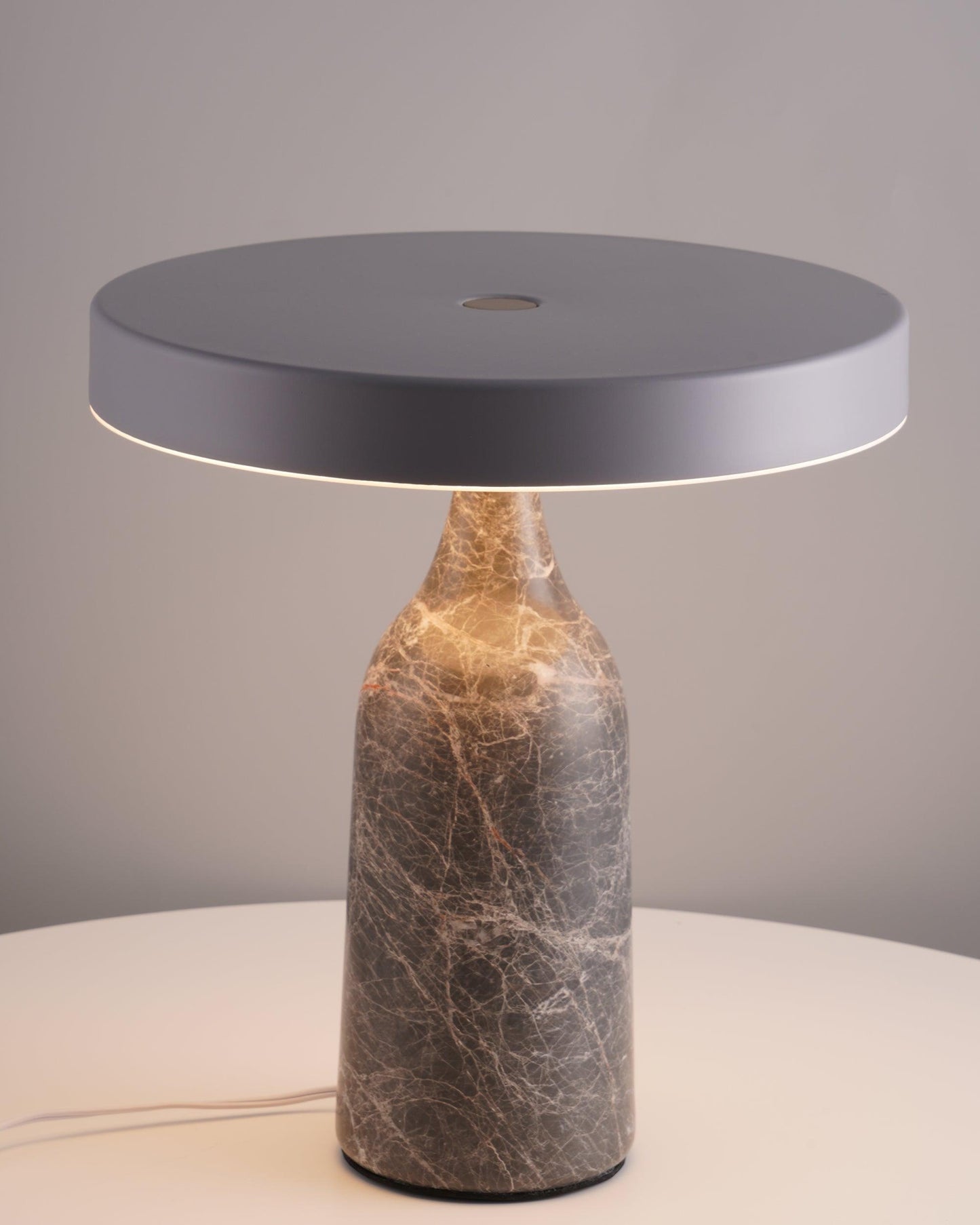 Eddy Table Lamp | Steel & Marble | Black, Grey, White