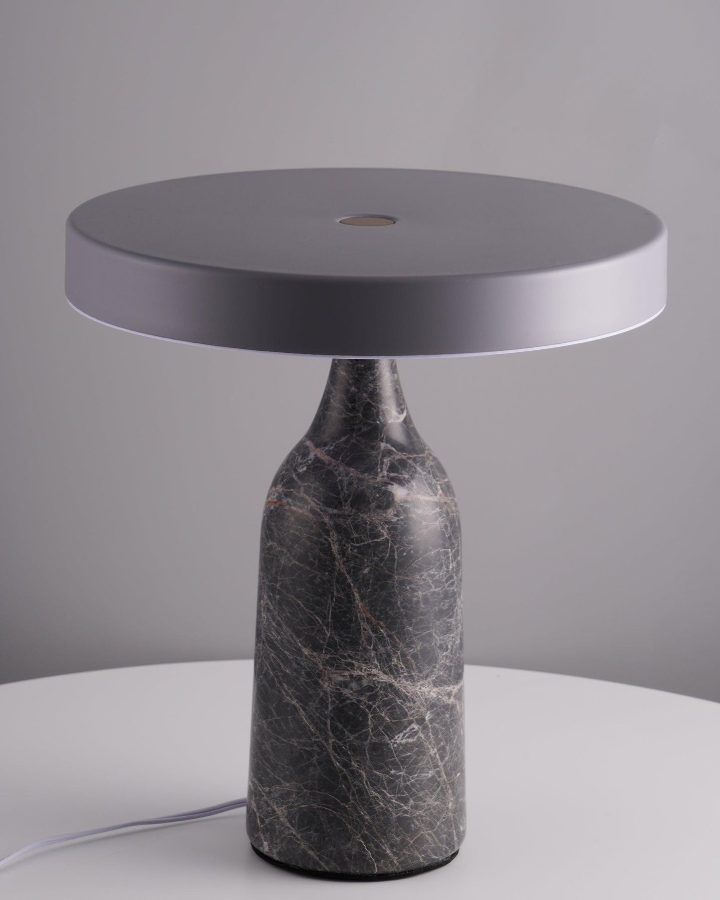 Eddy Table Lamp | Steel & Marble | Black, Grey, White
