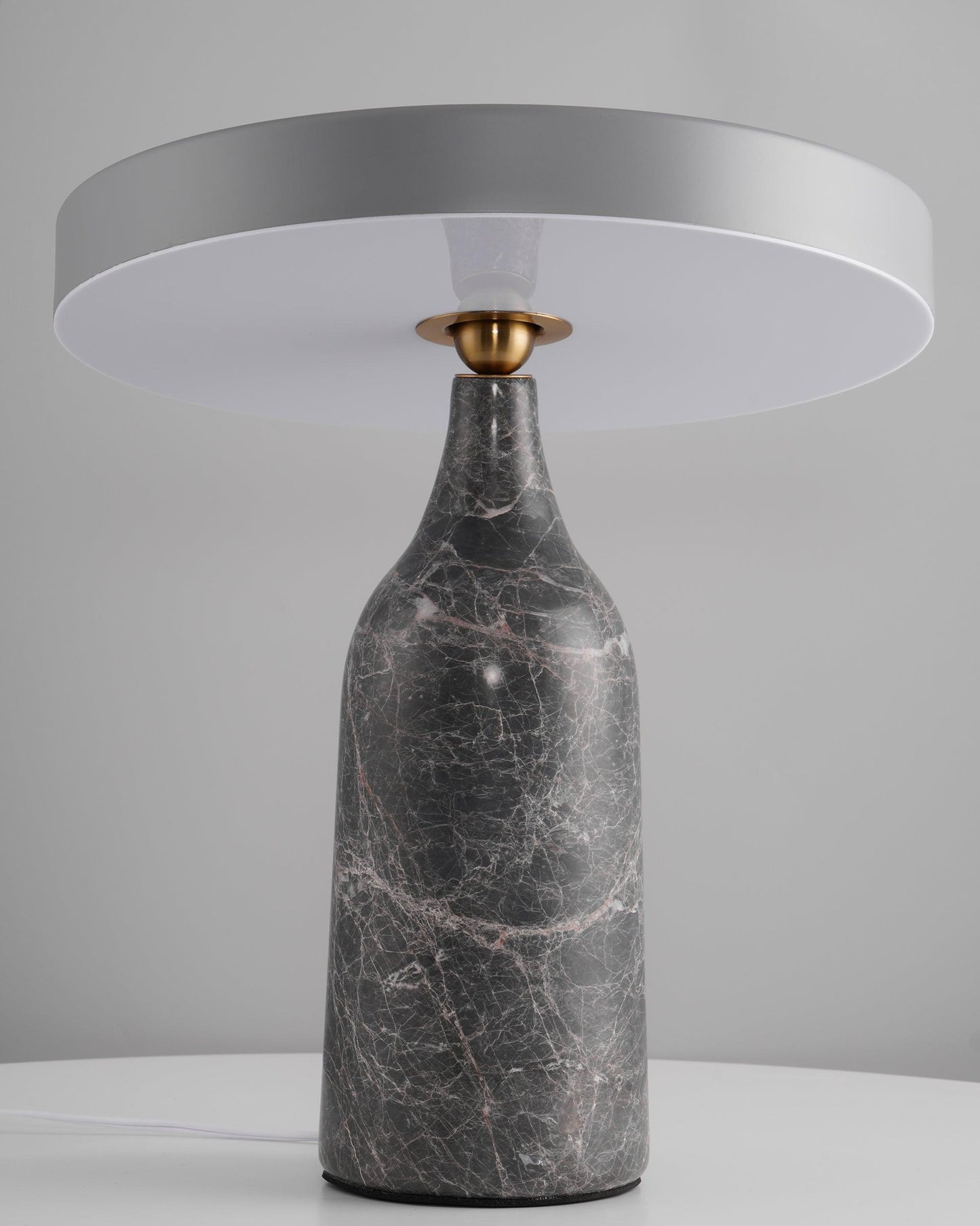 Eddy Table Lamp | Steel & Marble | Black, Grey, White