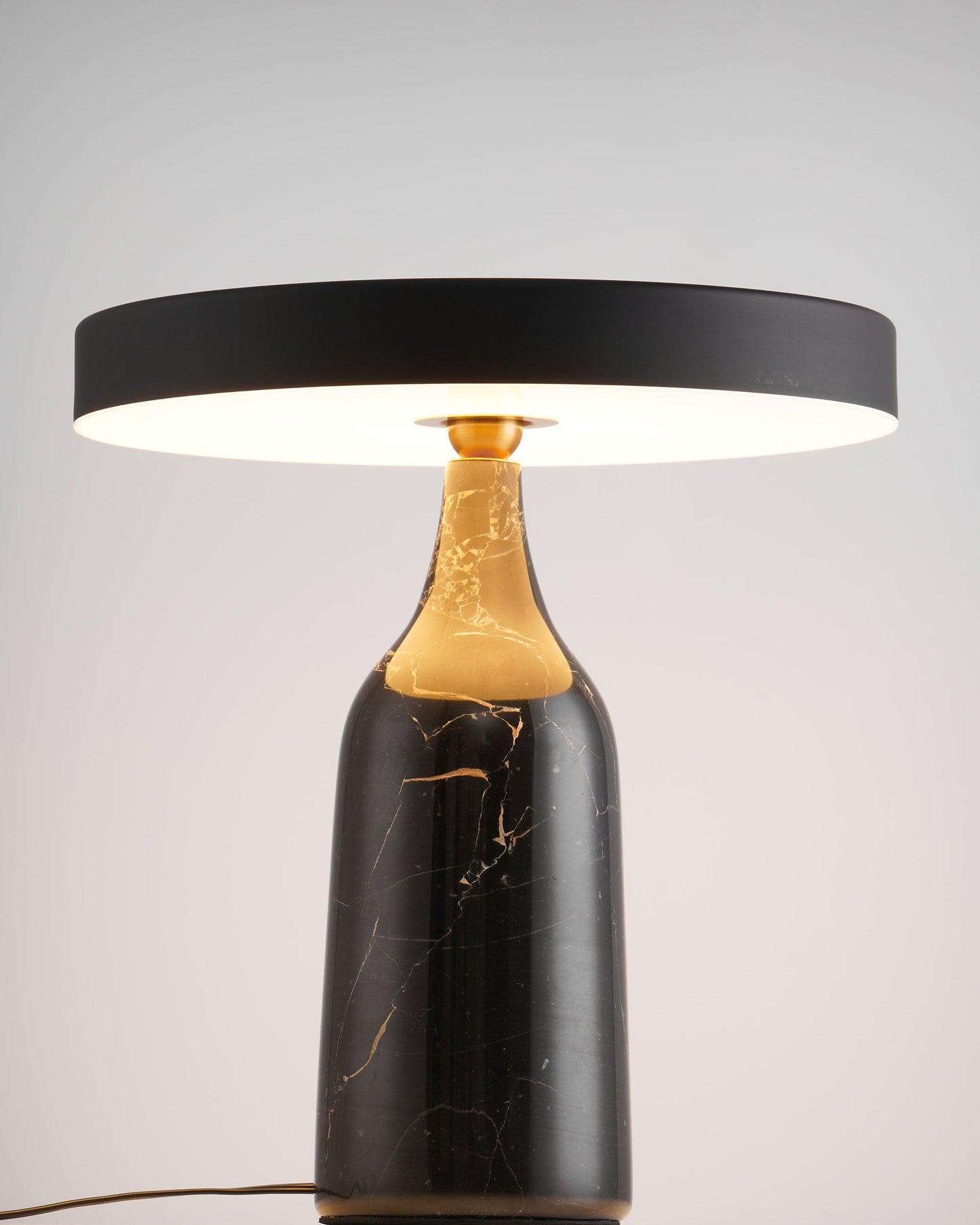 Eddy Table Lamp | Steel & Marble | Black, Grey, White