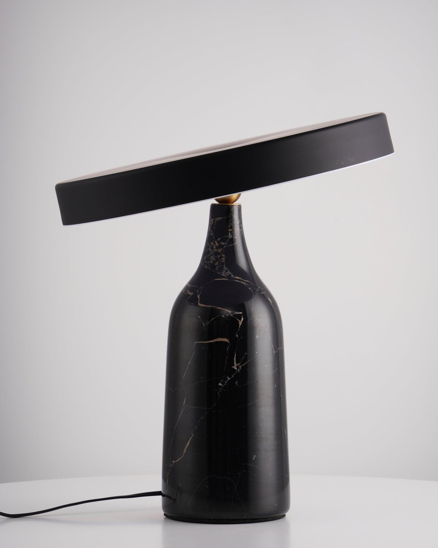 Eddy Table Lamp | Steel & Marble | Black, Grey, White