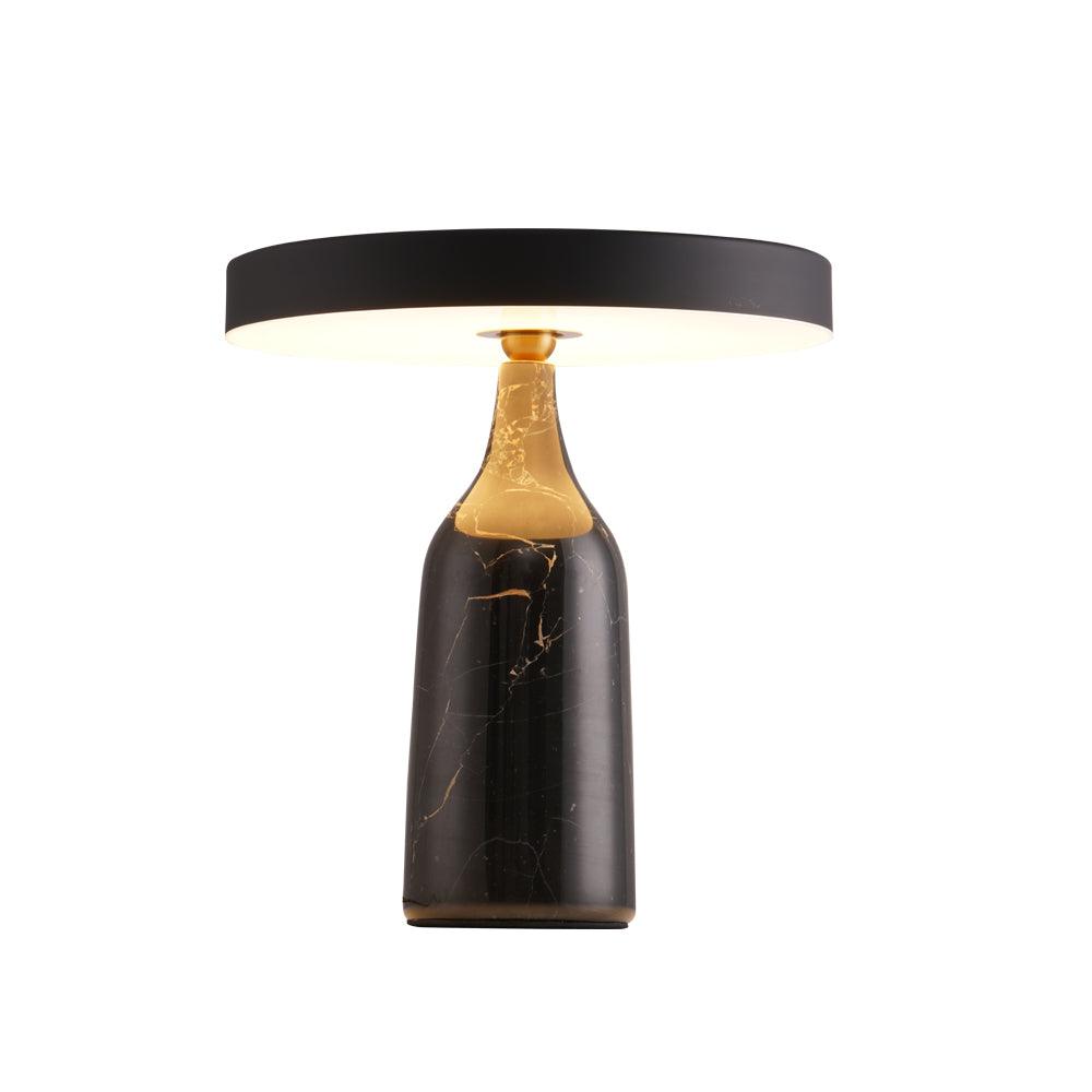 Eddy Table Lamp | Steel & Marble | Black, Grey, White