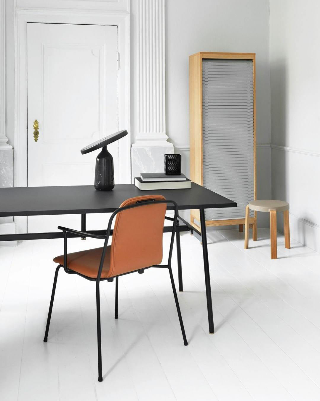 Eddy Table Lamp | Steel & Marble | Black, Grey, White