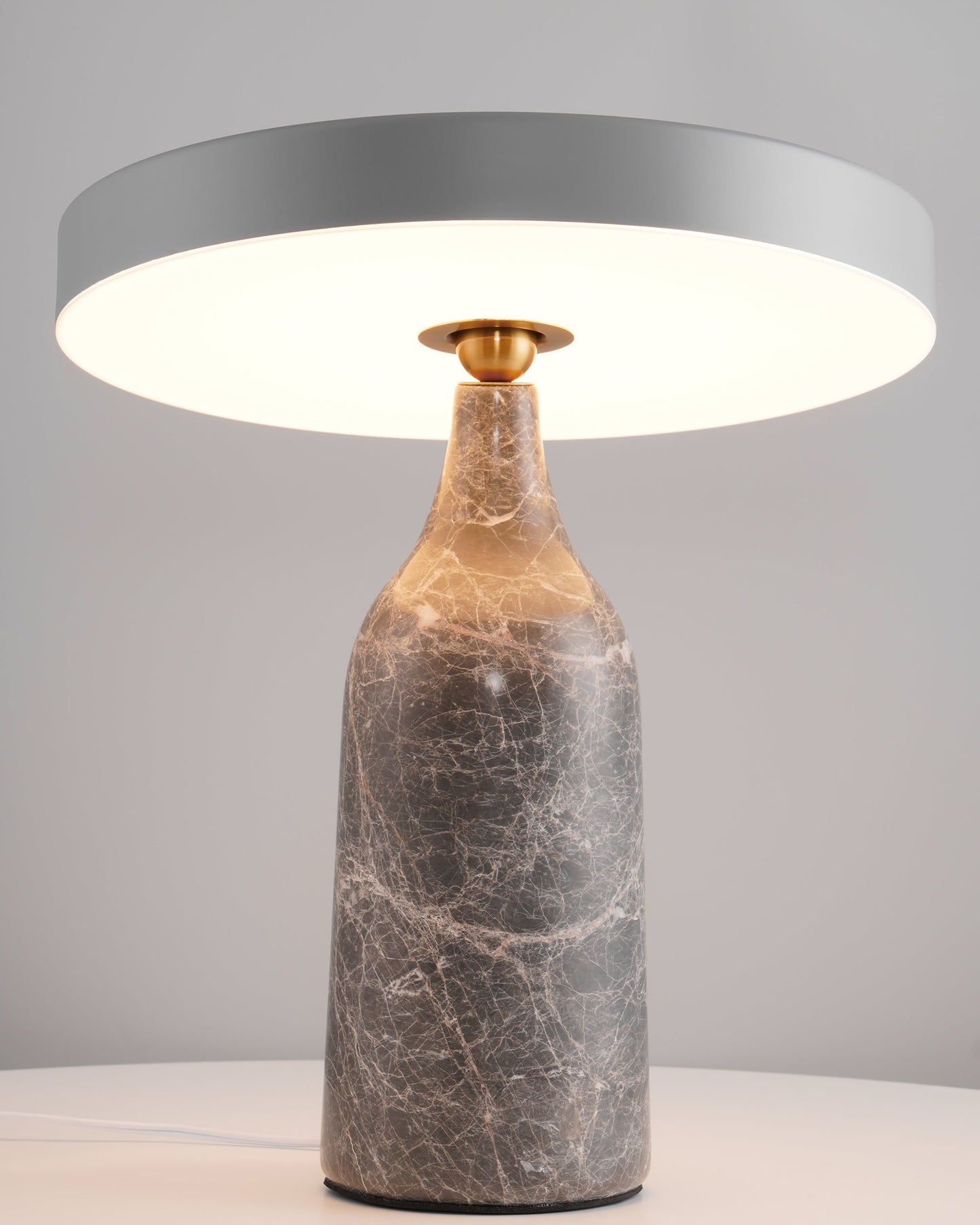 Eddy Table Lamp | Steel & Marble | Black, Grey, White
