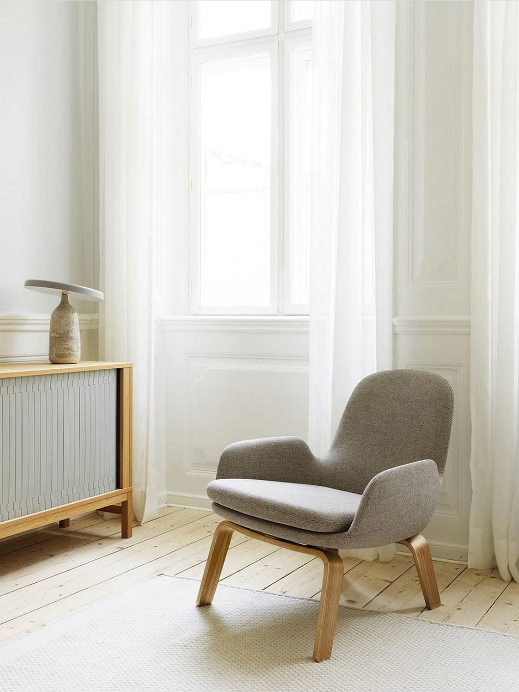 Eddy Table Lamp | Steel & Marble | Black, Grey, White