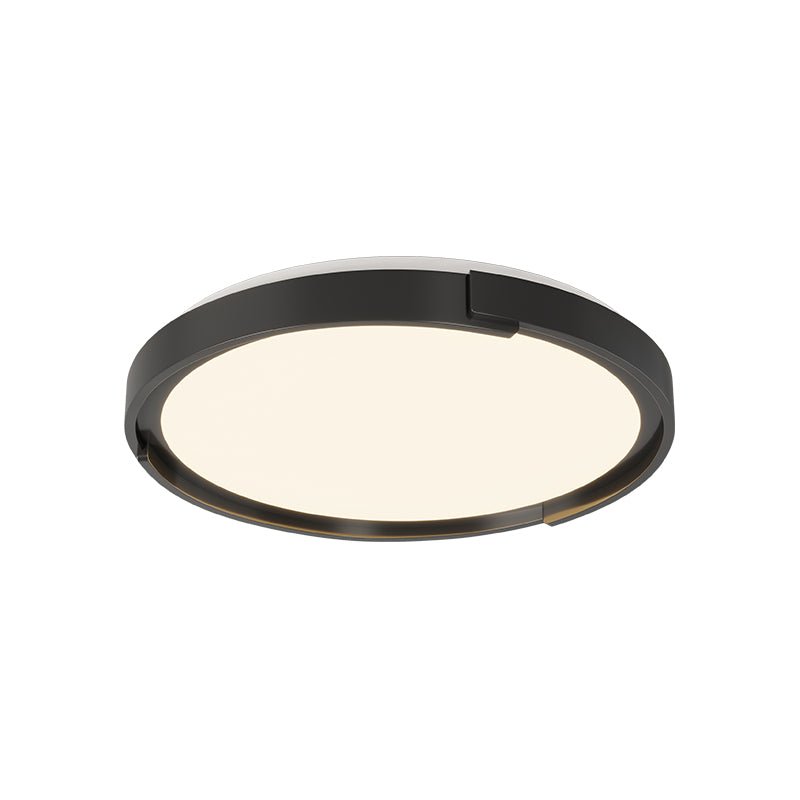Edge Minimalist Ceiling Light | Metal & PVC | Black or White