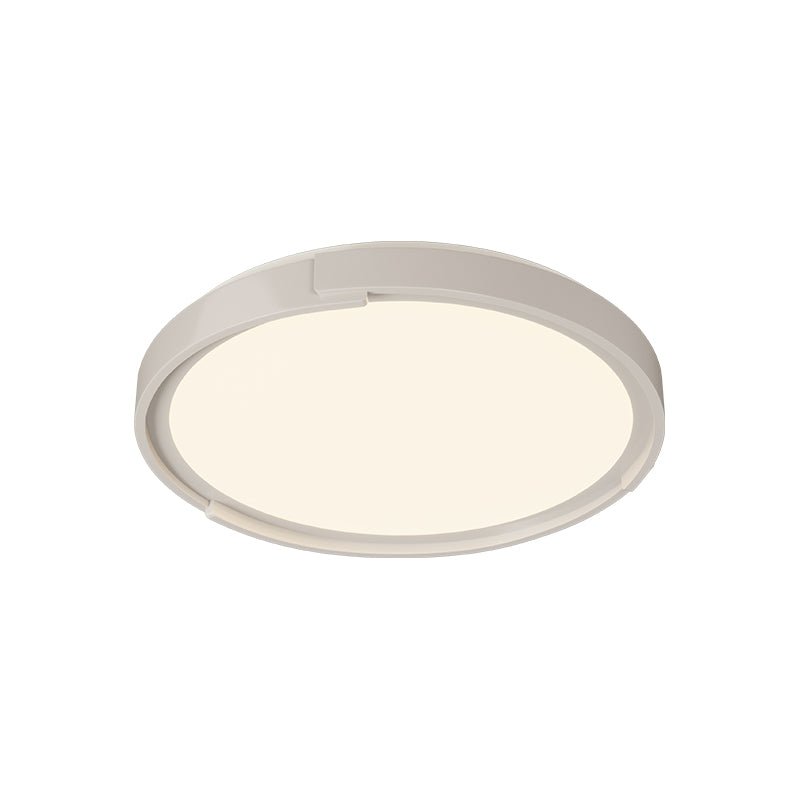 Edge Minimalist Ceiling Light | Metal & PVC | Black or White