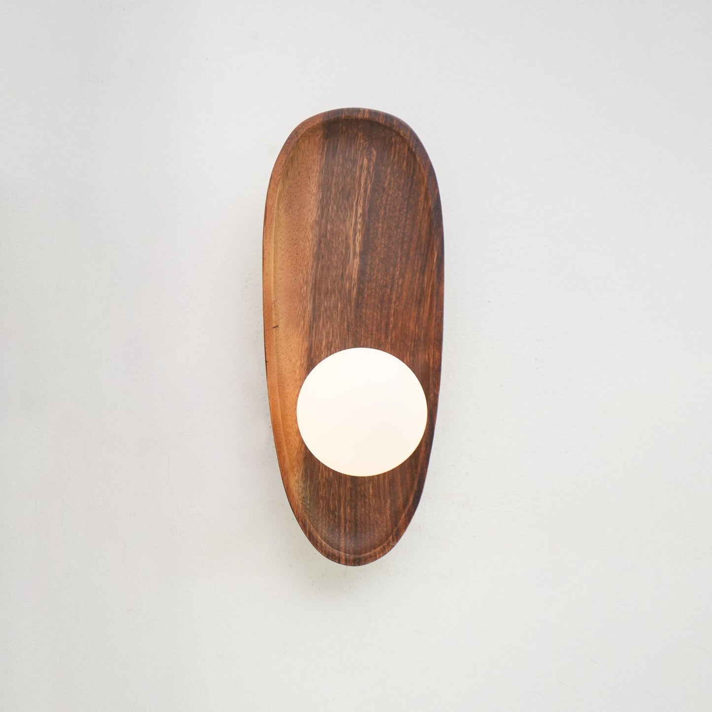 Eivor Wall Lamp | Handmade Wood & Glass | Set of 2