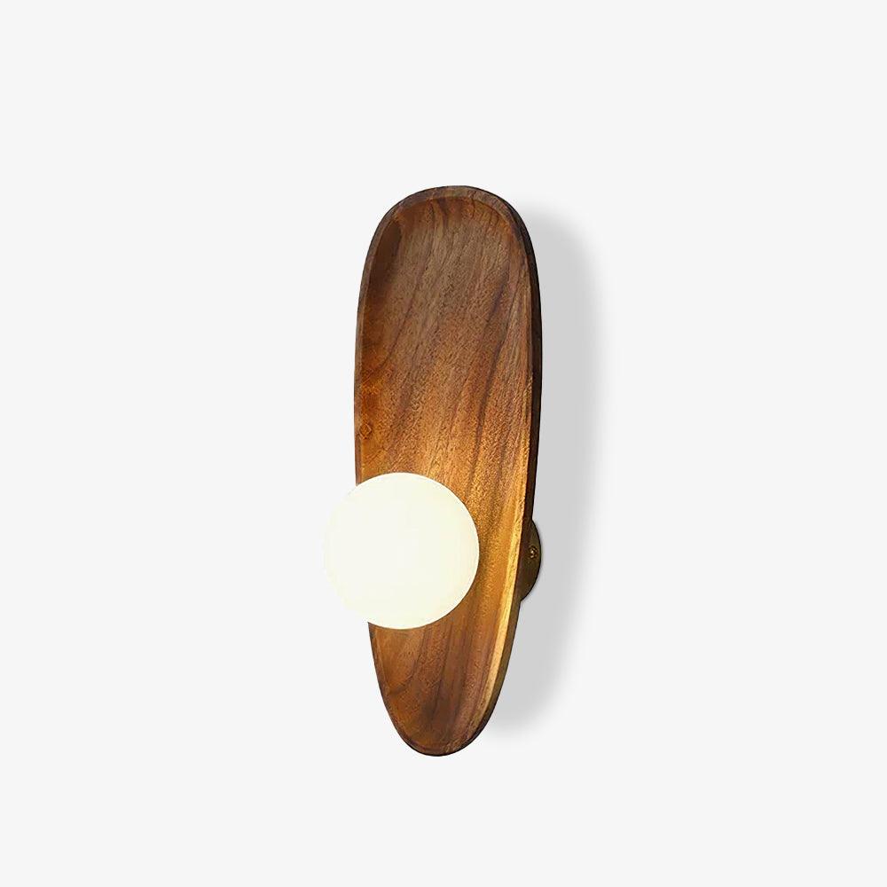 Eivor Wall Lamp | Handmade Wood & Glass | Set of 2