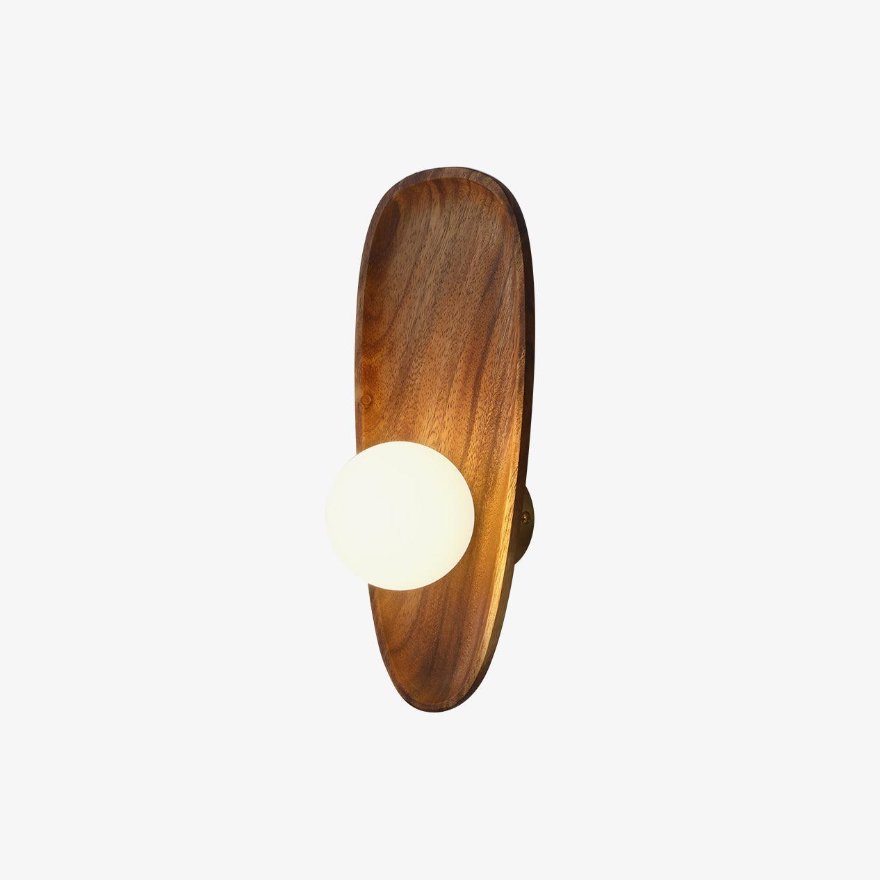 Eivor Wall Lamp | Handmade Wood & Glass | Set of 2