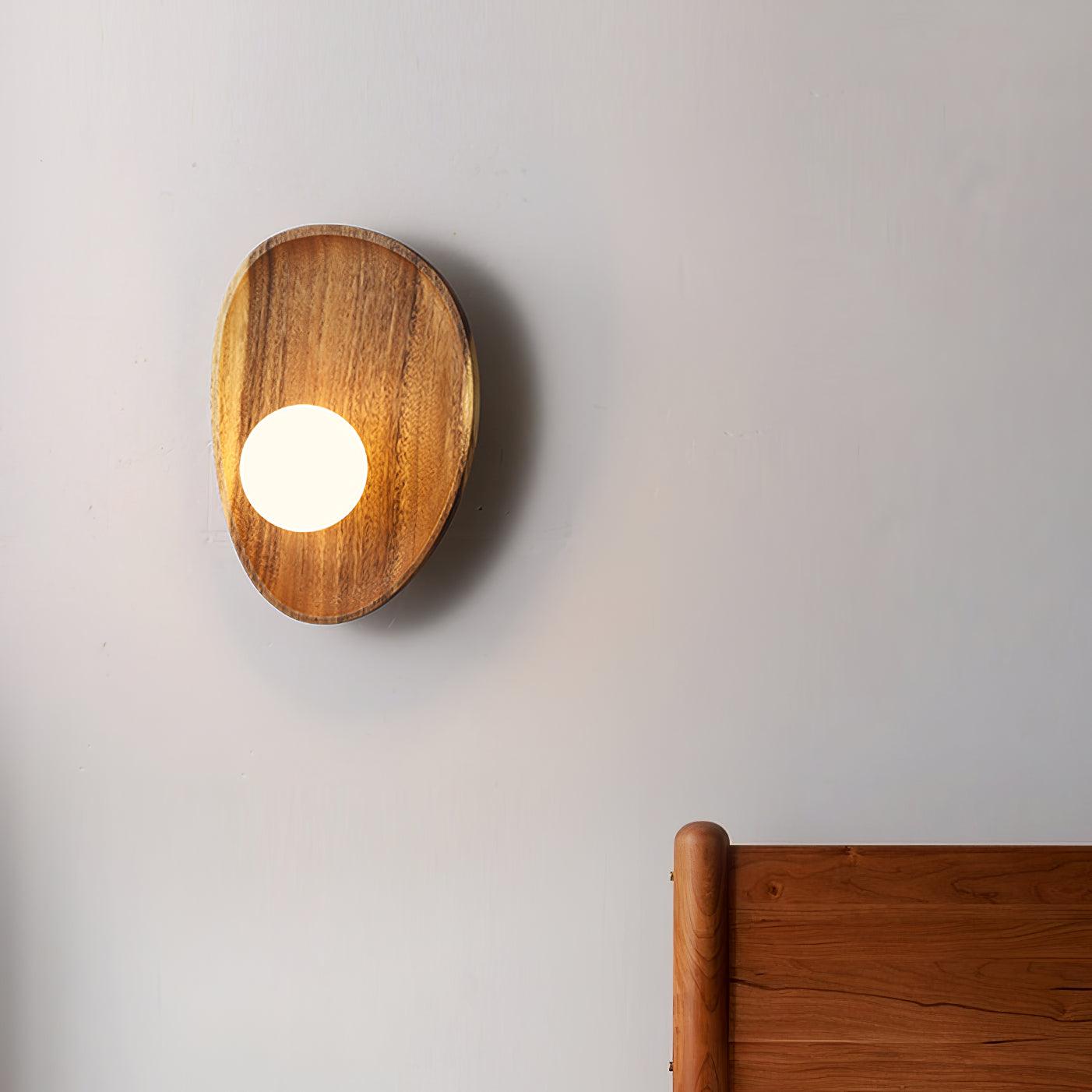 Eivor Wall Lamp | Handmade Wood & Glass | Set of 2