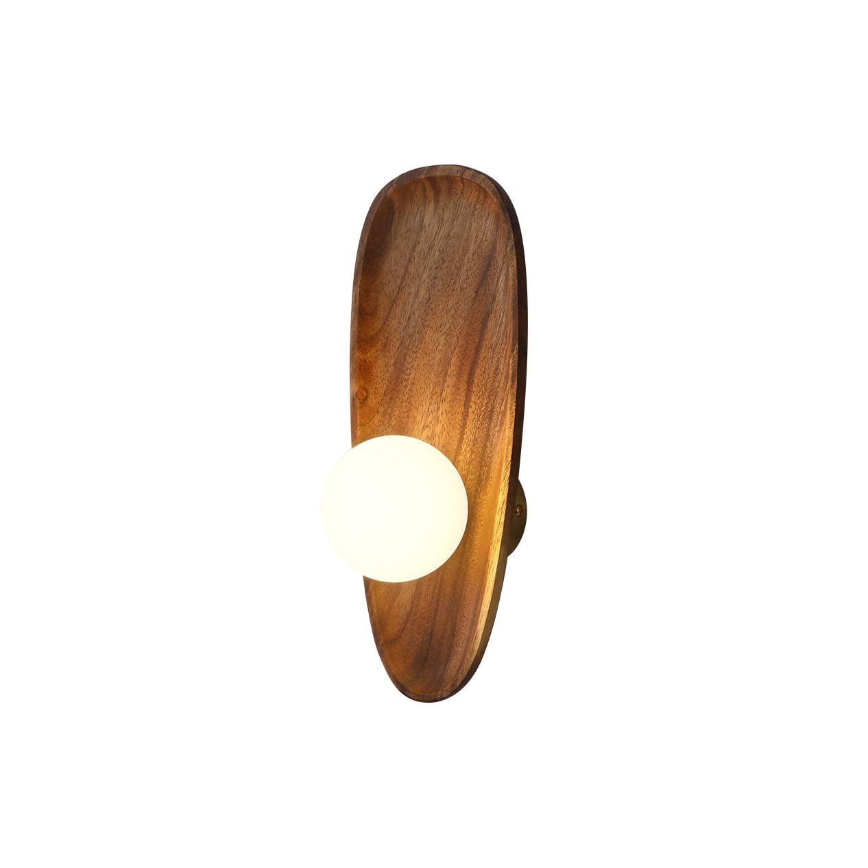 Eivor Wall Lamp | Handmade Wood & Glass | Set of 2