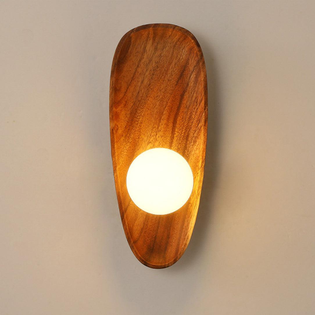 Eivor Wall Lamp | Handmade Wood & Glass | Set of 2