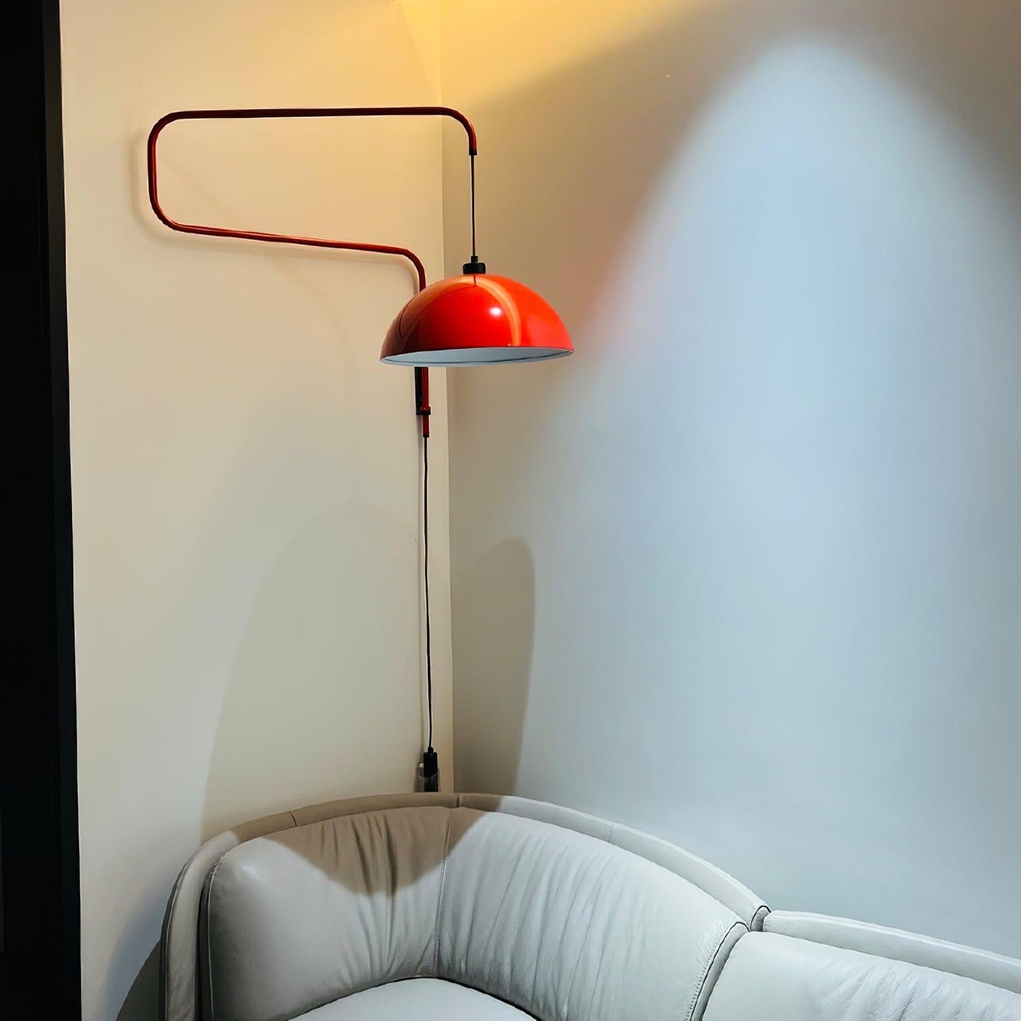 Wall Lamp | Adjustable Metal Shade | Red, White, Black