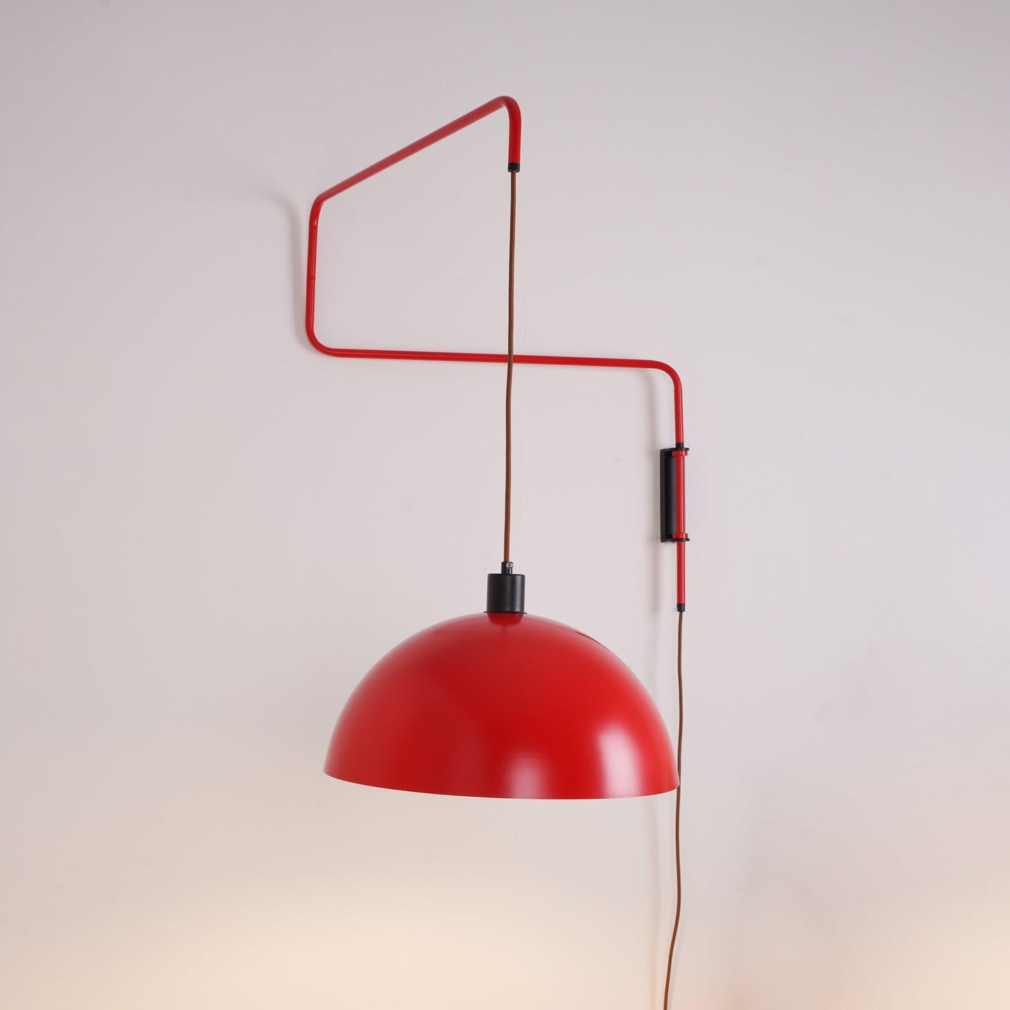Wall Lamp | Adjustable Metal Shade | Red, White, Black