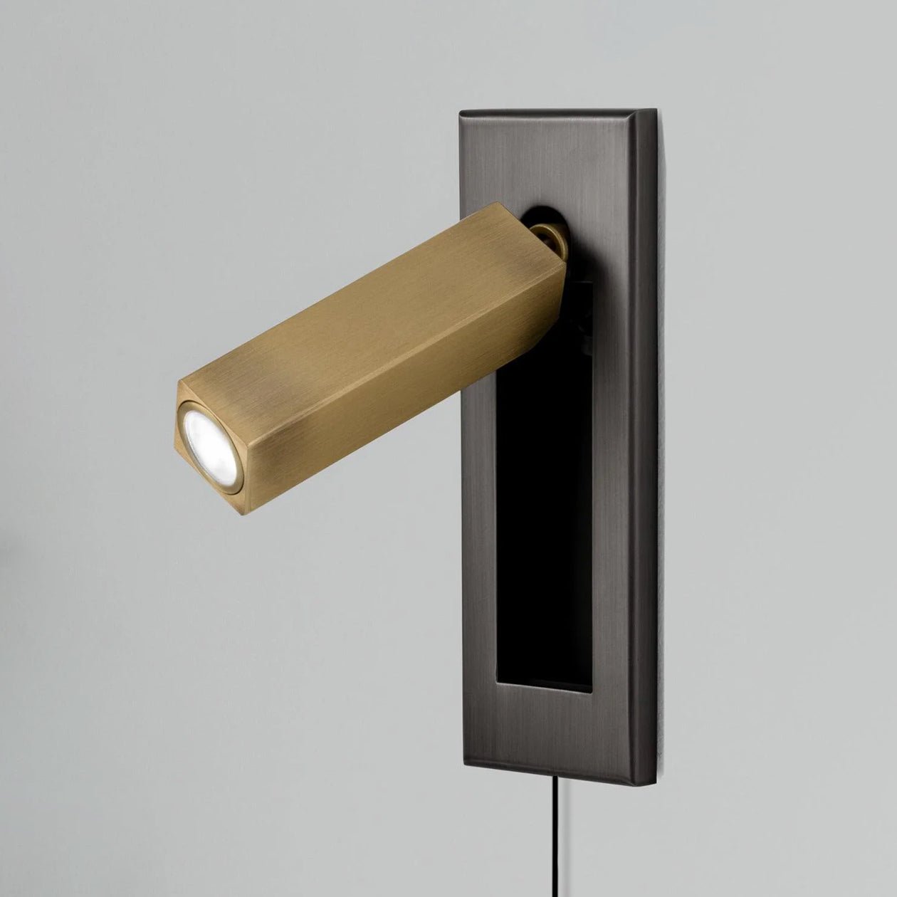 Embedded Bedside Sconce | LED Reading Light | Adjustable Head