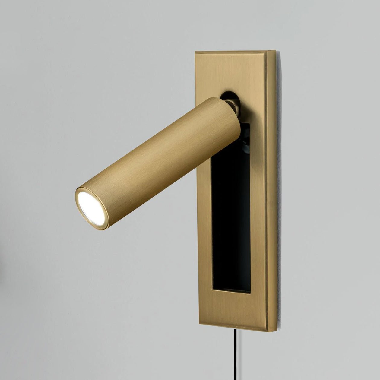 Embedded Bedside Sconce | LED Reading Light | Adjustable Head