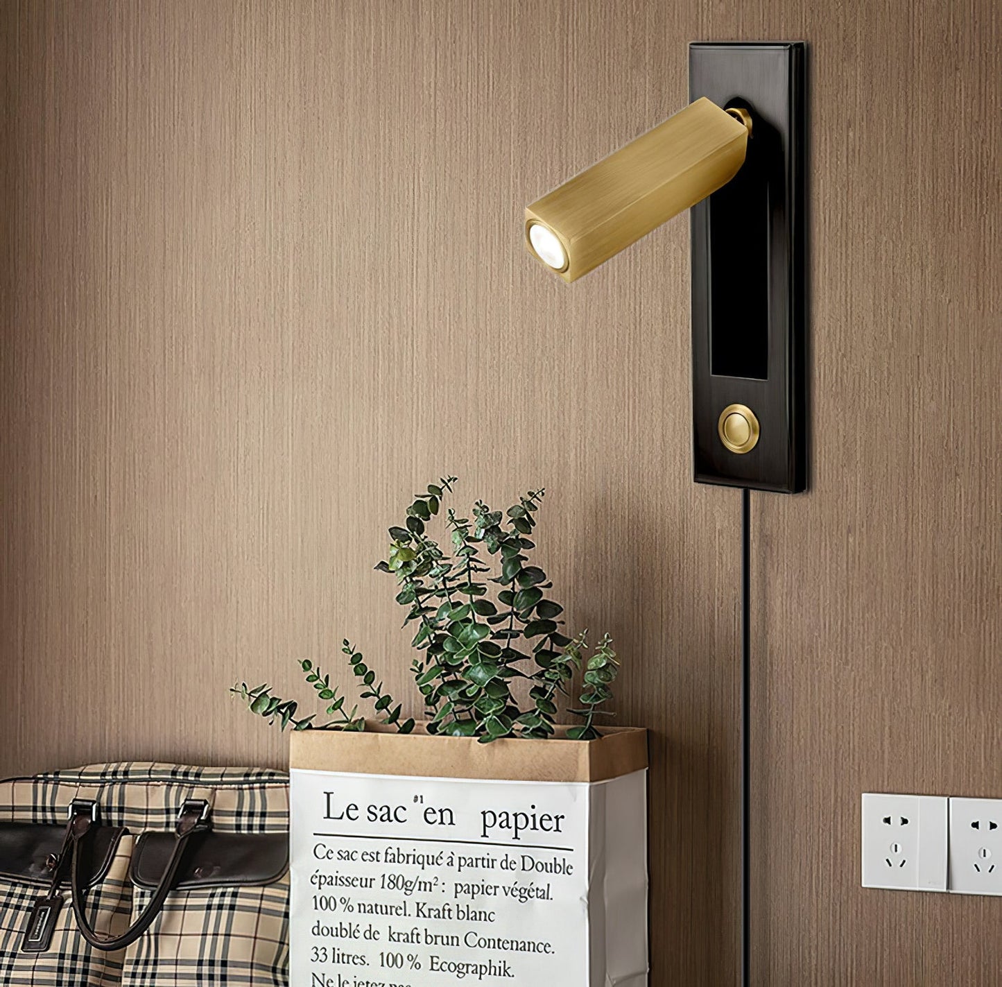 Embedded Bedside Sconce | LED Reading Light | Adjustable Head