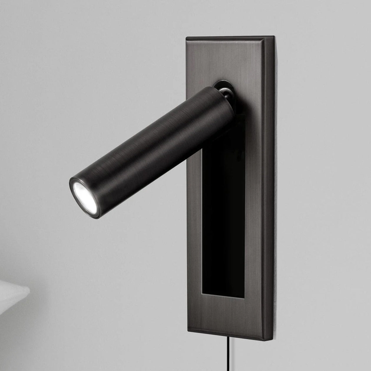 Embedded Bedside Sconce | LED Reading Light | Adjustable Head