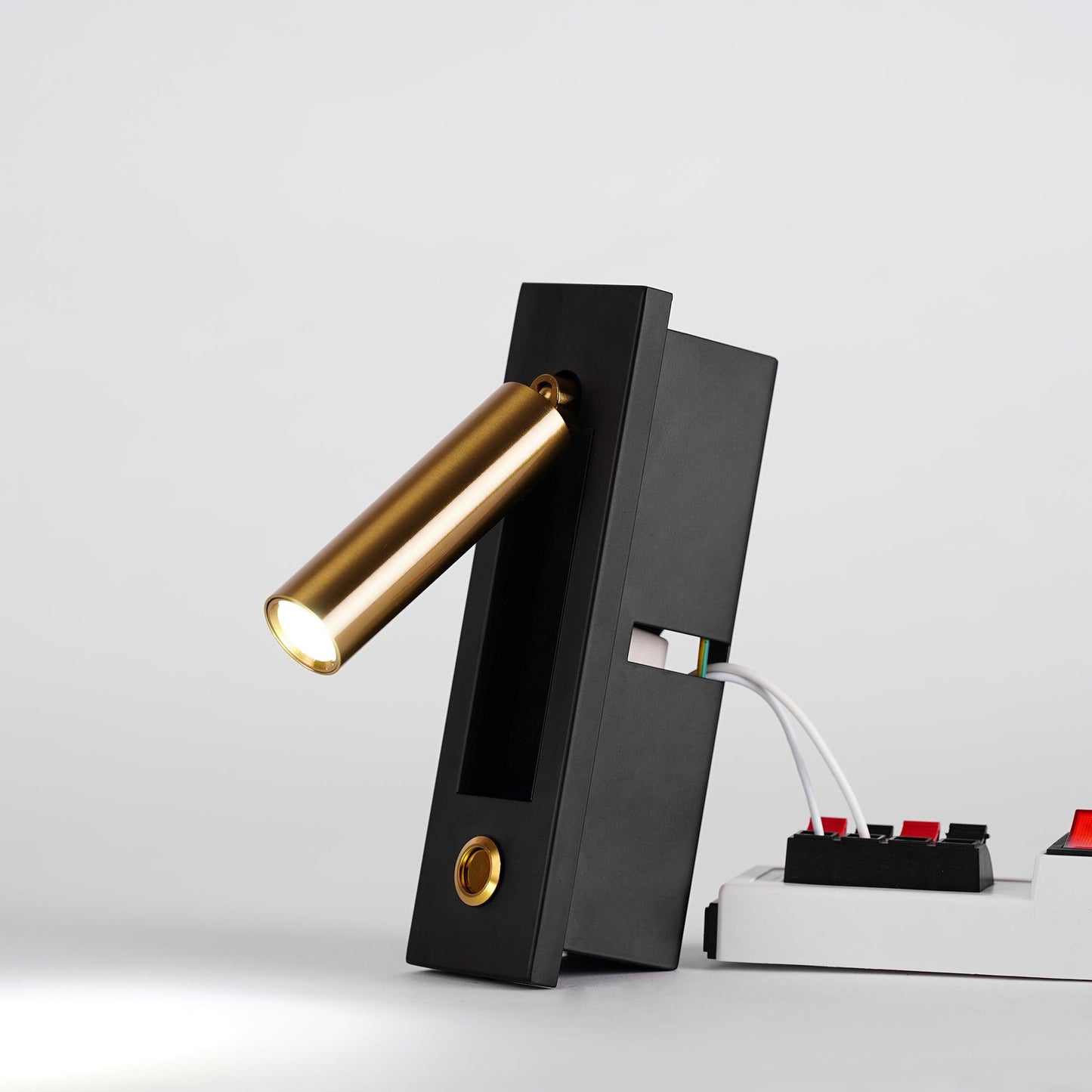 Embedded Bedside Sconce | LED Reading Light | Adjustable Head