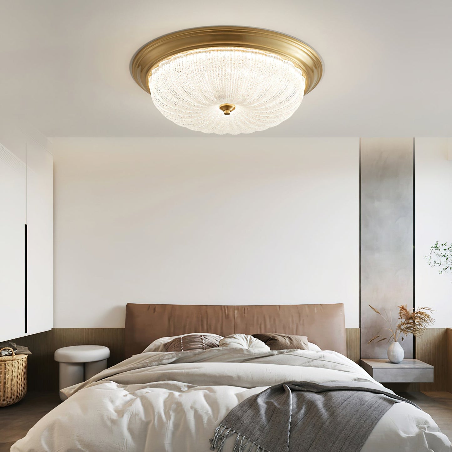 Emily Ceiling Light | Brass & Glass | Vintage Design