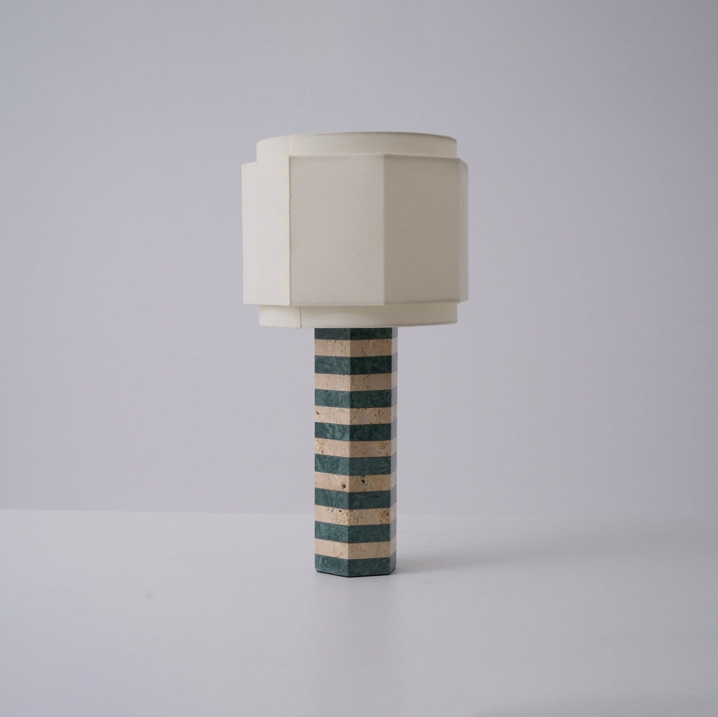 Modari Table Lamp | Stone & Marble | Green & White