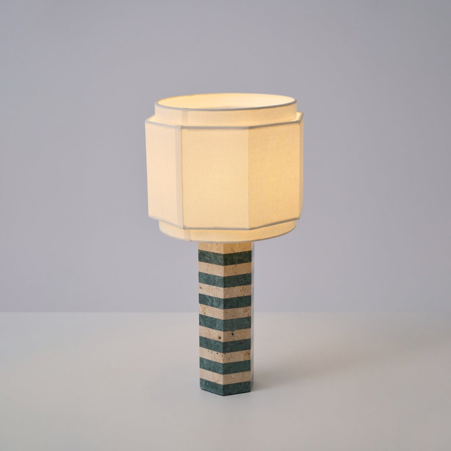 Modari Table Lamp | Stone & Marble | Green & White
