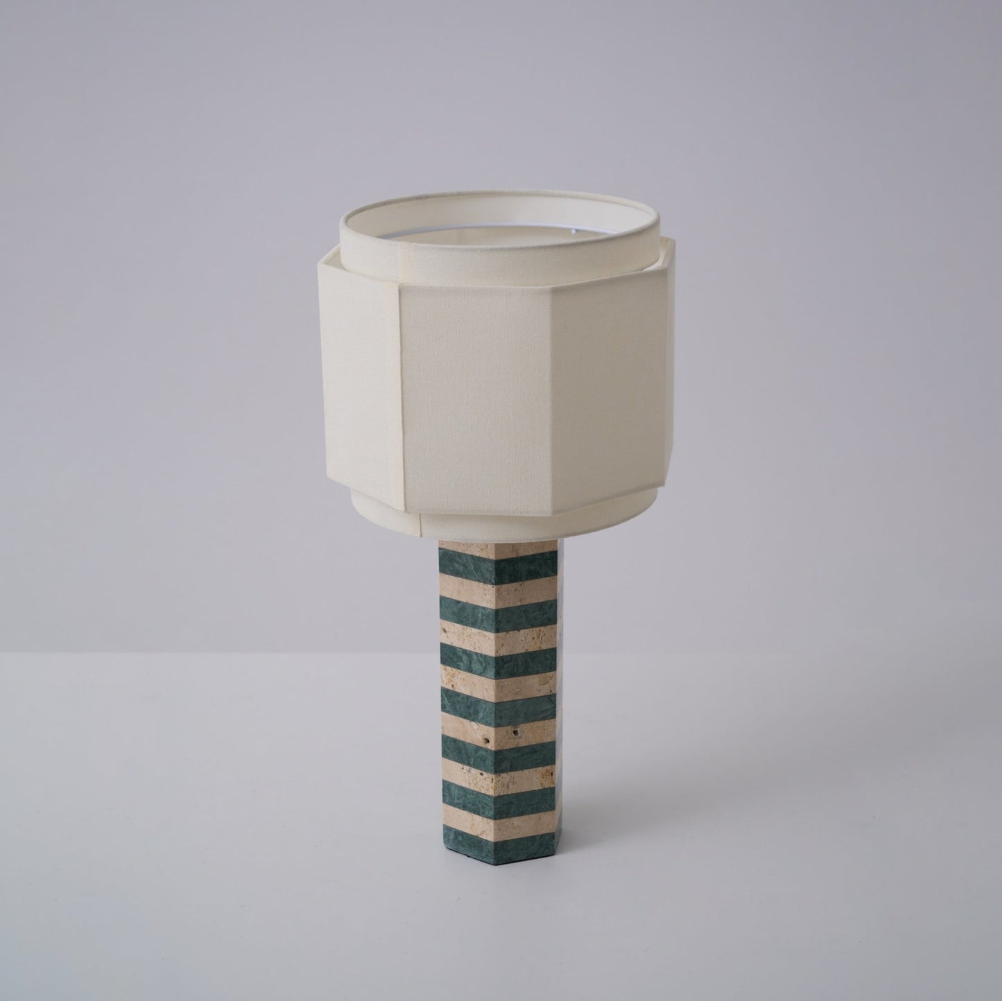 Modari Table Lamp | Stone & Marble | Green & White