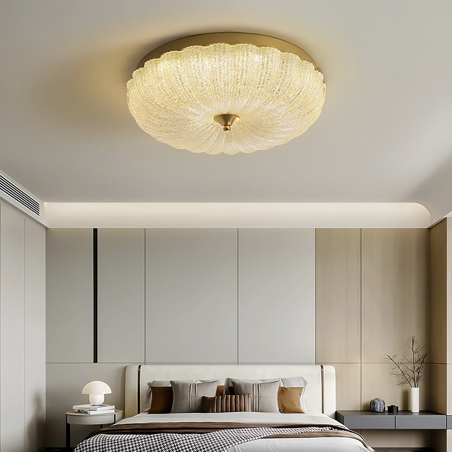 Enchanting Ceiling Light | Glass & Brass | Gold