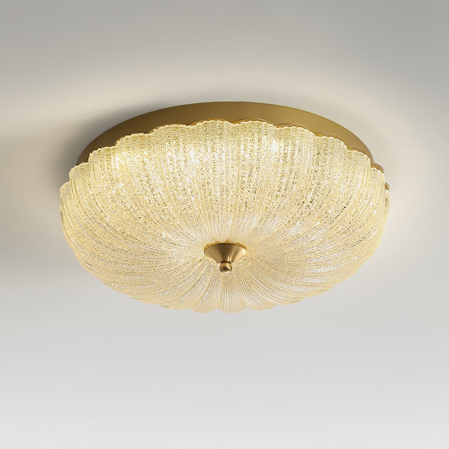Enchanting Ceiling Light | Glass & Brass | Gold