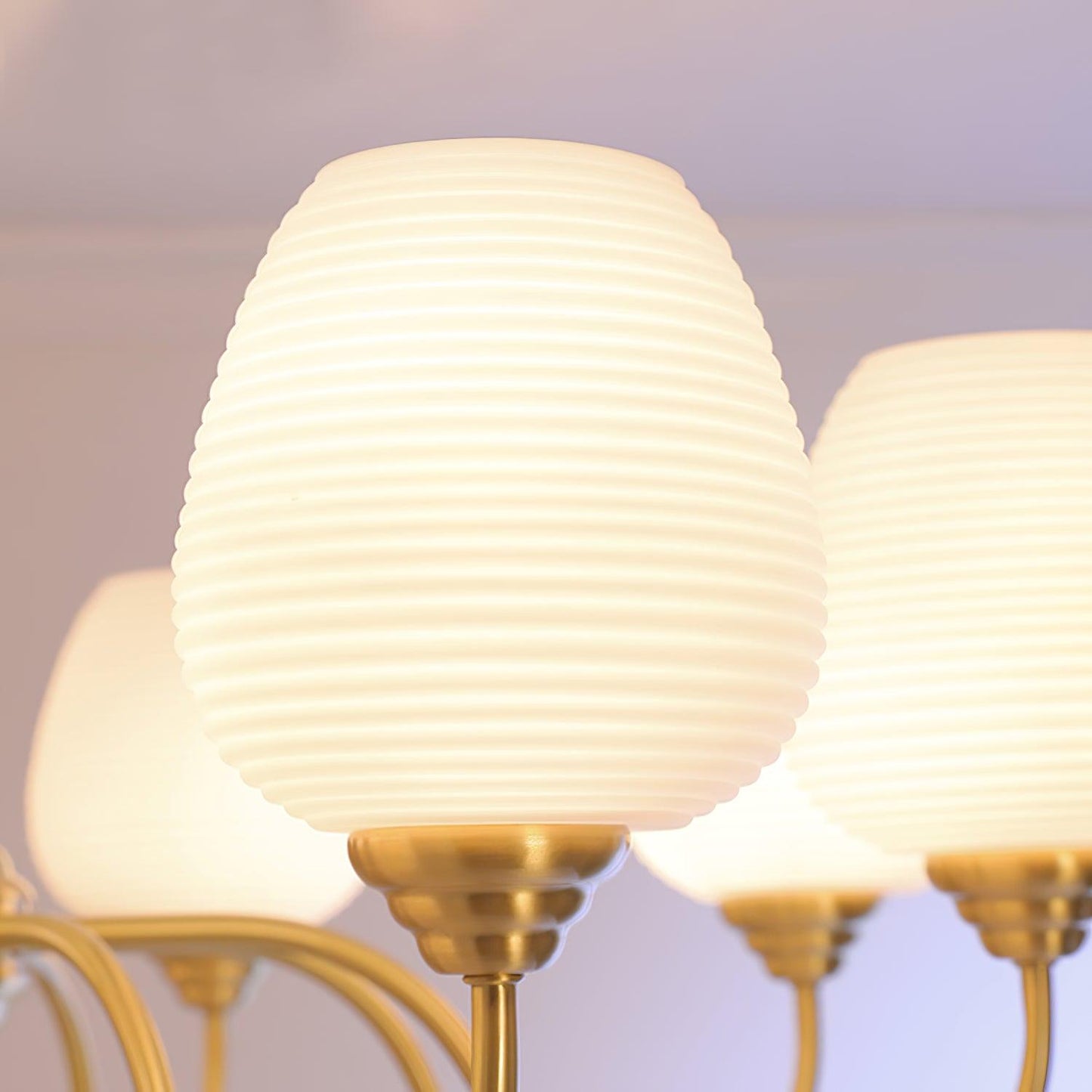 Brass Chandelier | Retro Design | 6, 8, or 10 Lights