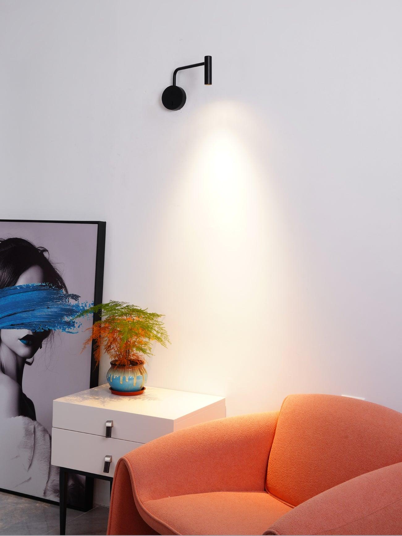 LED Wall Sconce | Metal | Set of 2 | Black, White, Gold, Sand Nickel