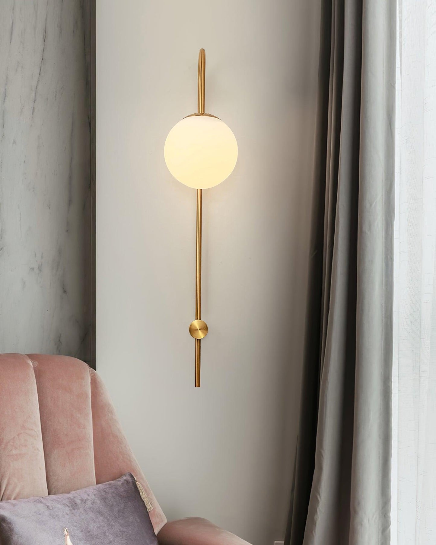 Erikson Sconce | Iron, Glass, Metal | Gold, Black