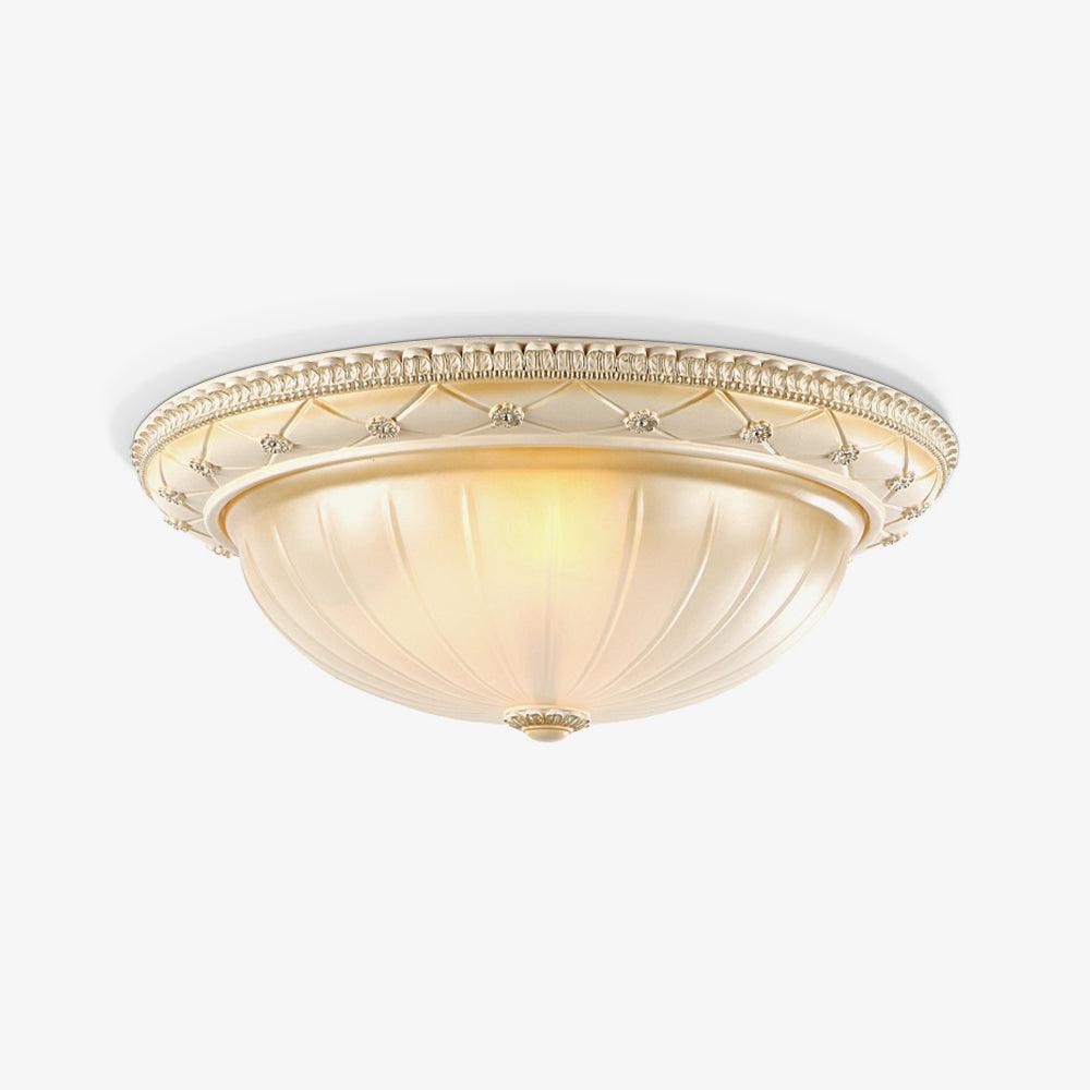 Essentials Flush Ceiling Light | Beige Finish | Indoor Lighting