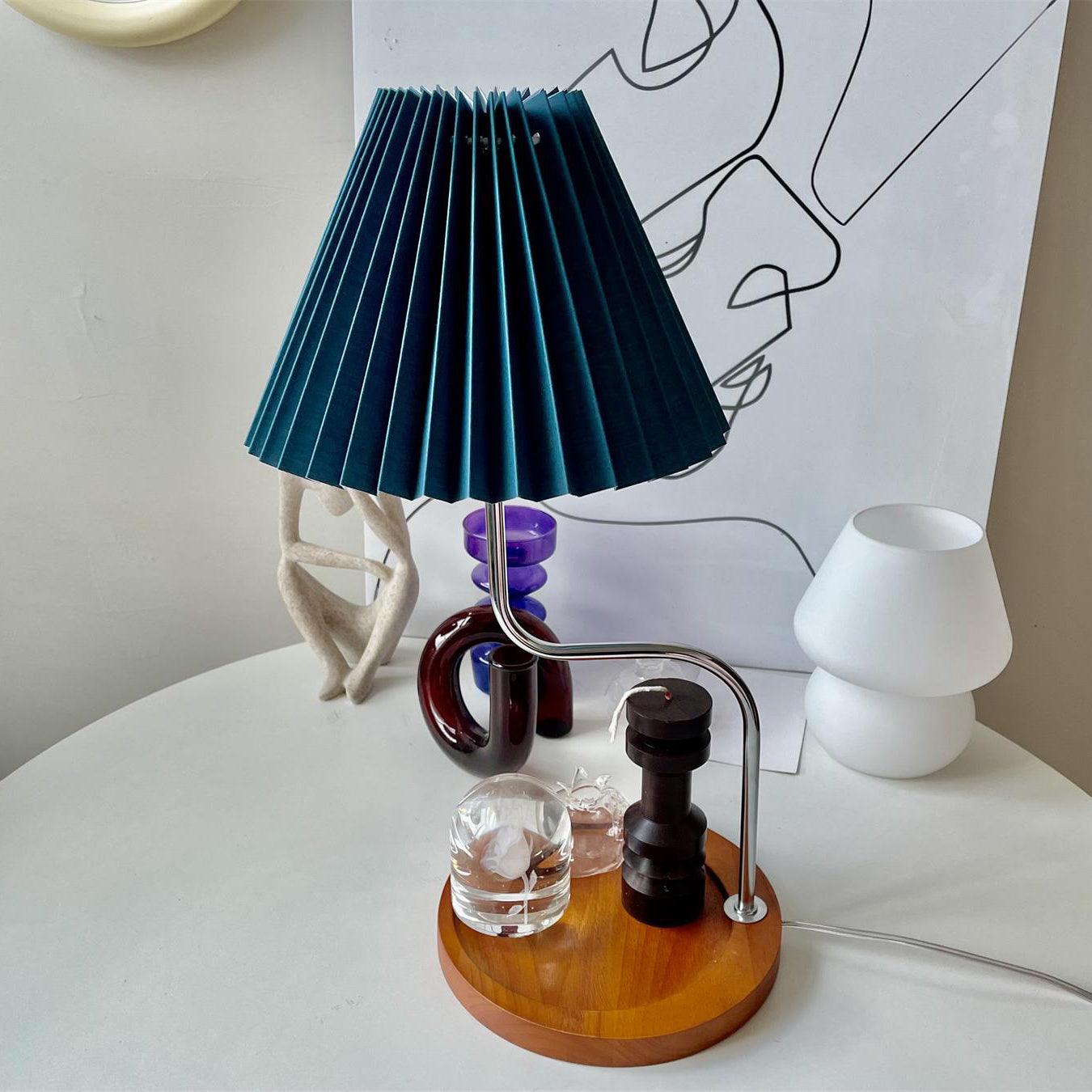 Eterna Table Lamp | Metal Frame & Fabric Shade | 4 Colors Available