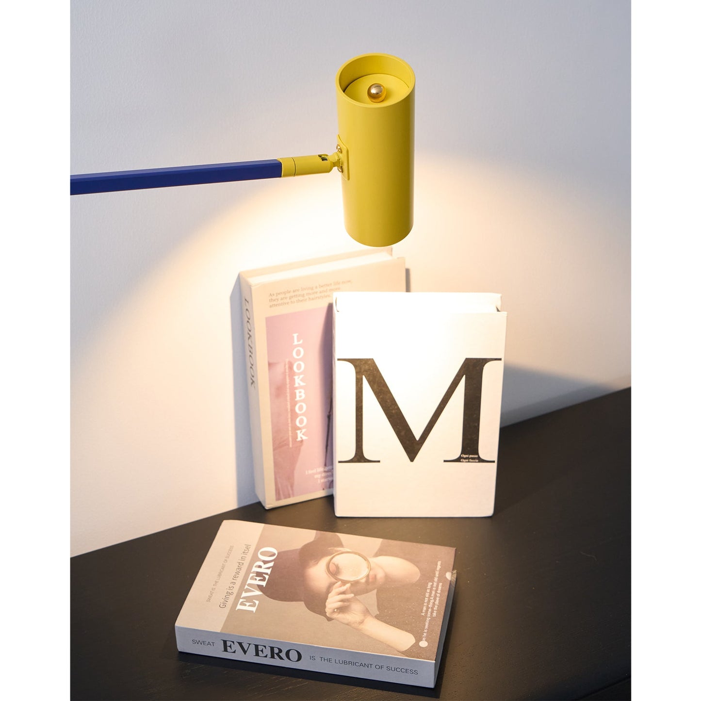 Ettorino Table Lamp | Adjustable Metal Design | Red, Yellow & Blue