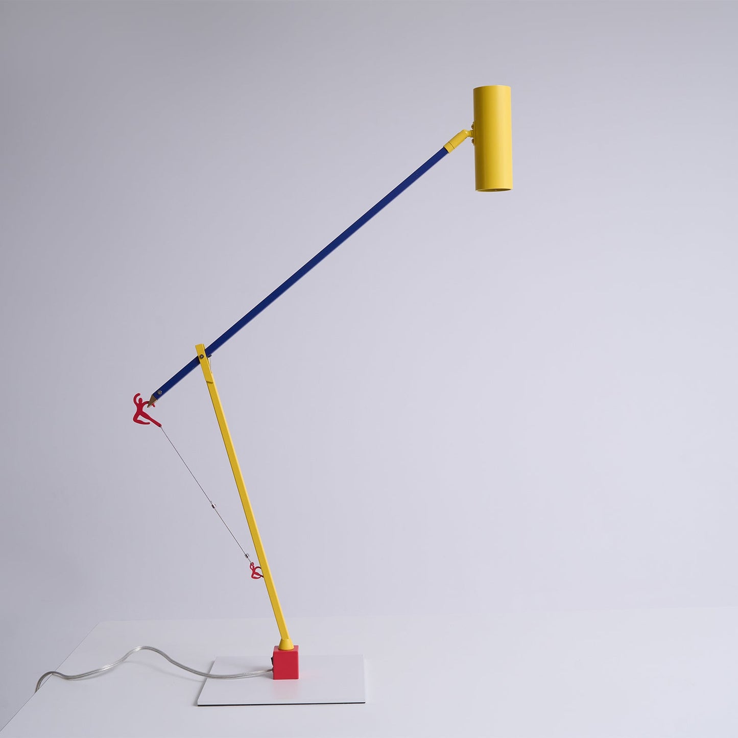 Ettorino Table Lamp | Adjustable Metal Design | Red, Yellow & Blue