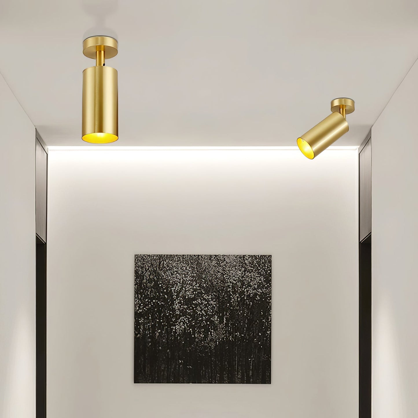 Evanna Ceiling Light | Adjustable Spotlight | Black, White, Gold