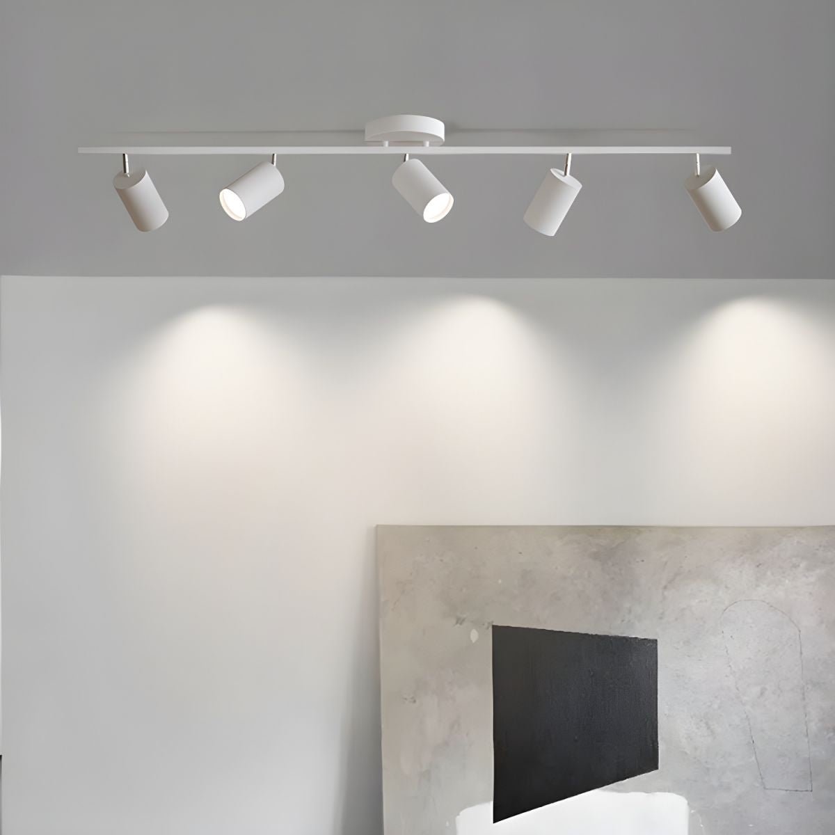 Evanna Ceiling Light | Adjustable Spotlight | Black, White, Gold