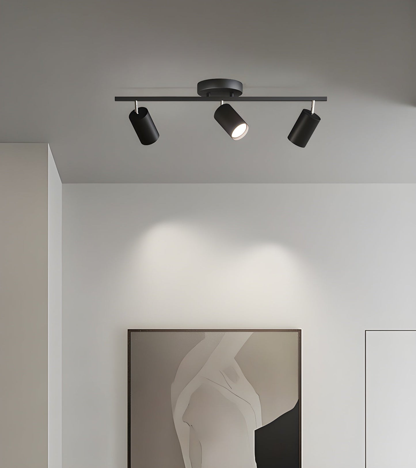 Evanna Ceiling Light | Adjustable Spotlight | Black, White, Gold