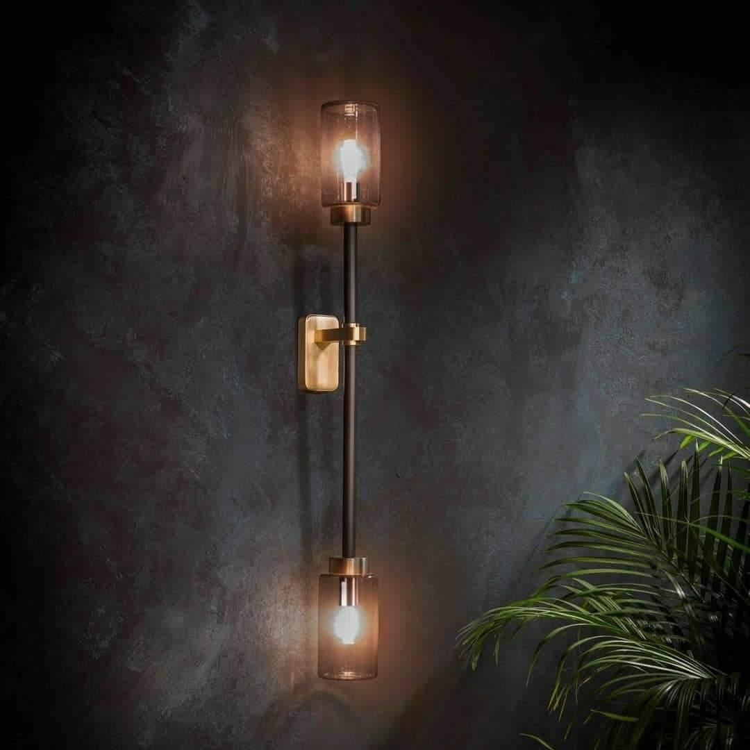 Farol Wall Light | Brass & Glass | Single/Double