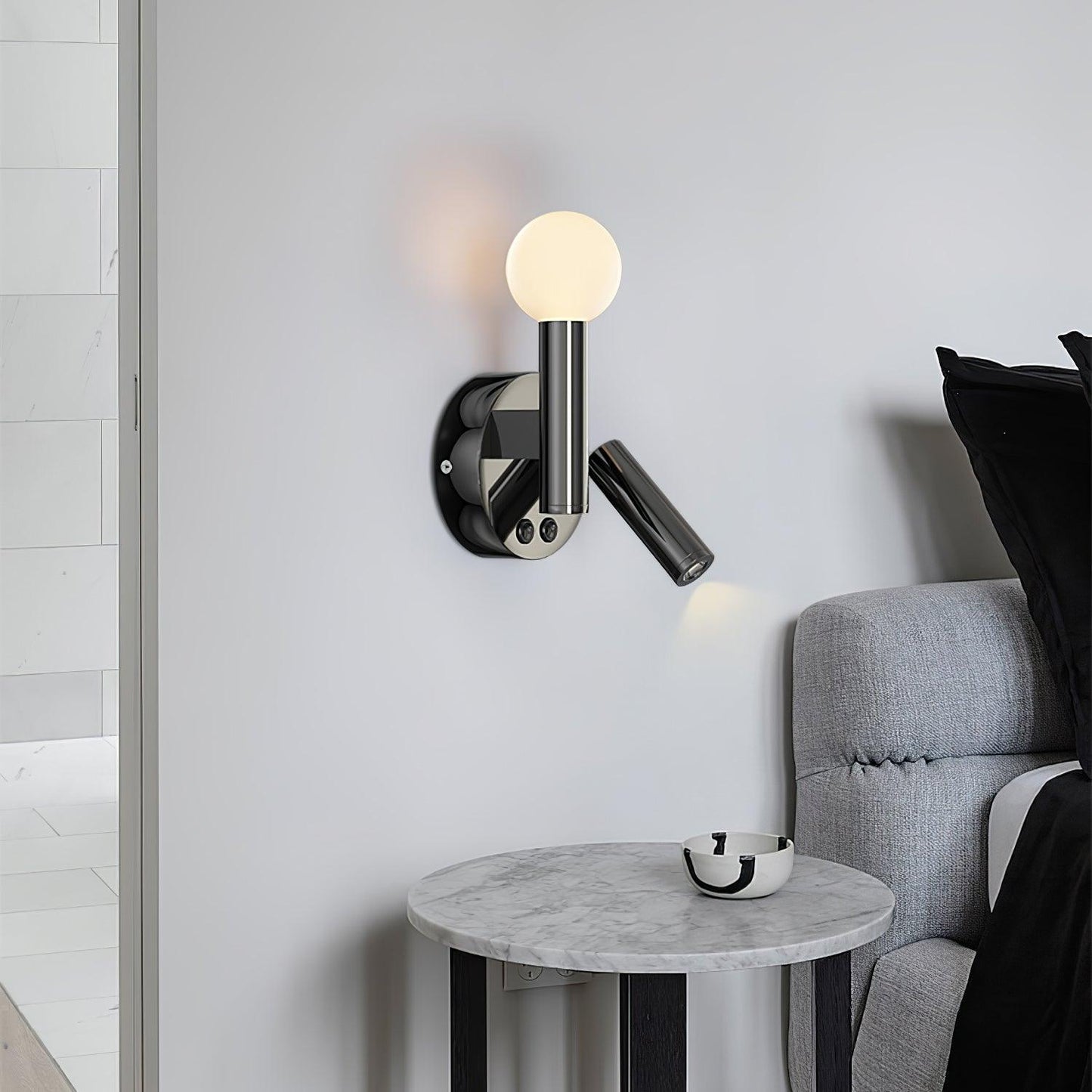 Fedde Wall Lamp | Adjustable LED | Black or White