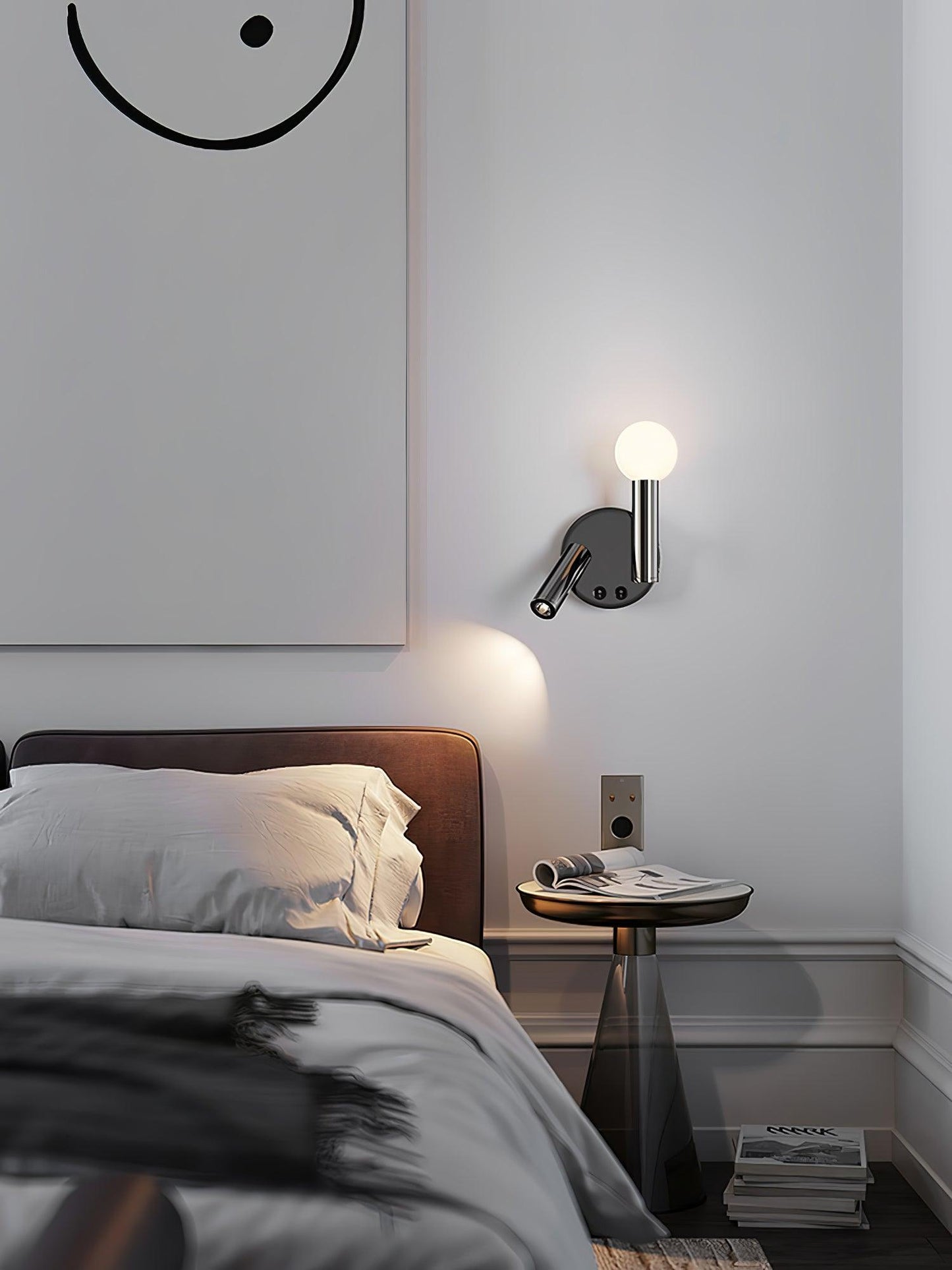 Fedde Wall Lamp | Adjustable LED | Black or White