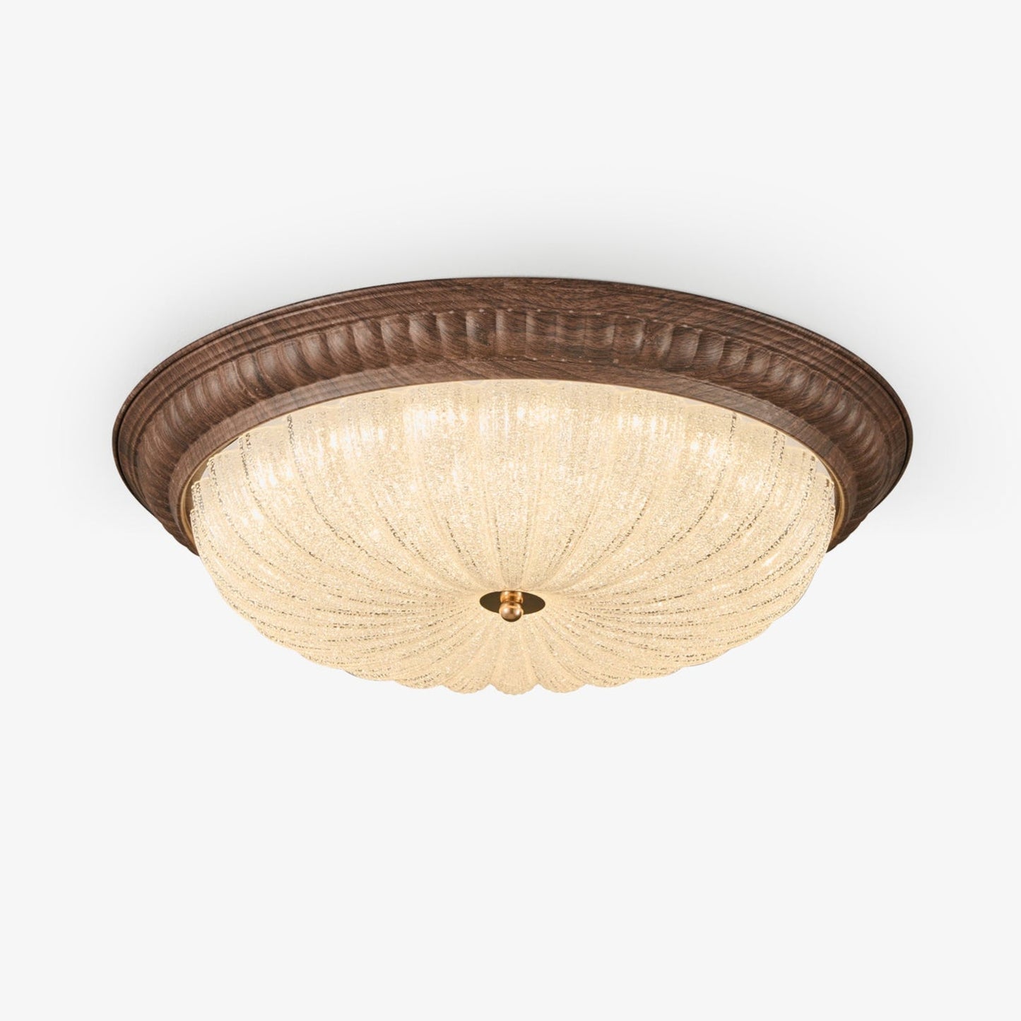 Ferrara Ceiling Light | Walnut Wood Grain | Acrylic
