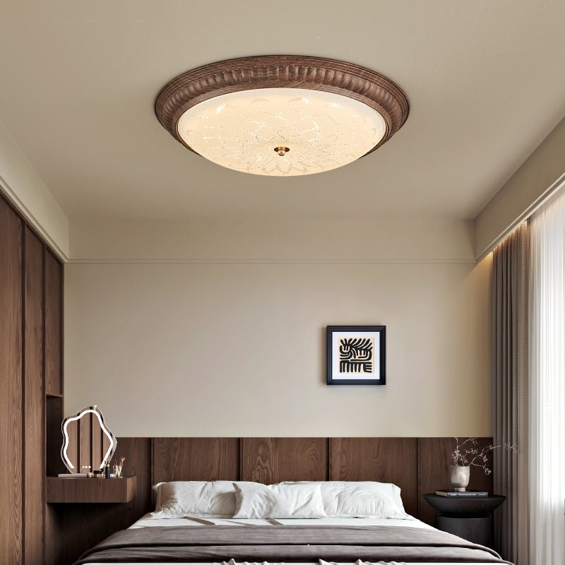 Ferrara Ceiling Light | Walnut Wood Grain | Acrylic