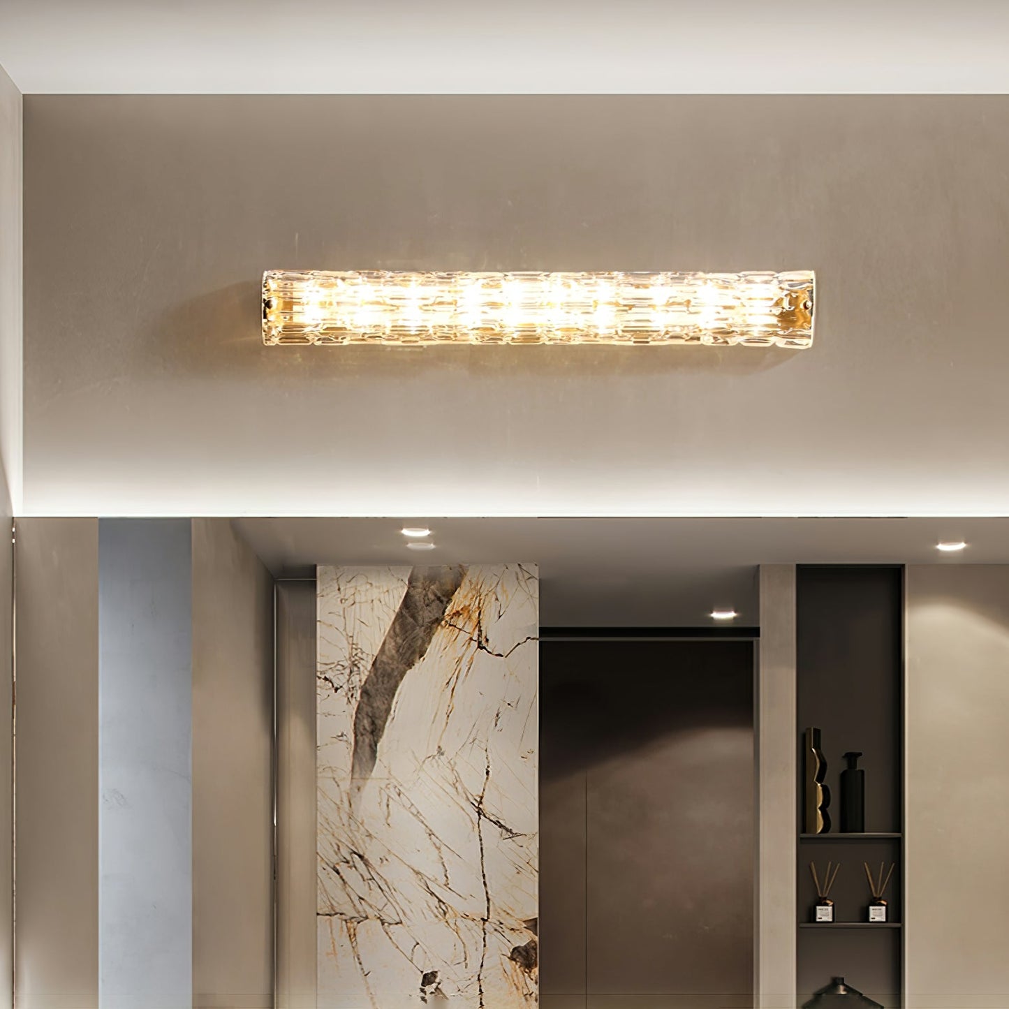 Fine Art Sconce | Glass Shade | Gold