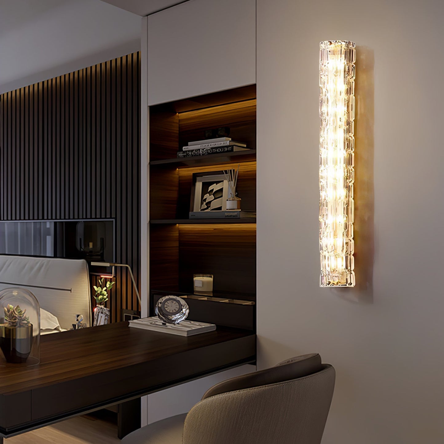 Fine Art Sconce | Glass Shade | Gold