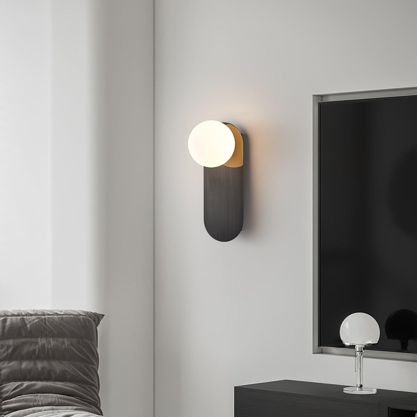 Globe Wall Sconce | Brass & Glass | Set of 2