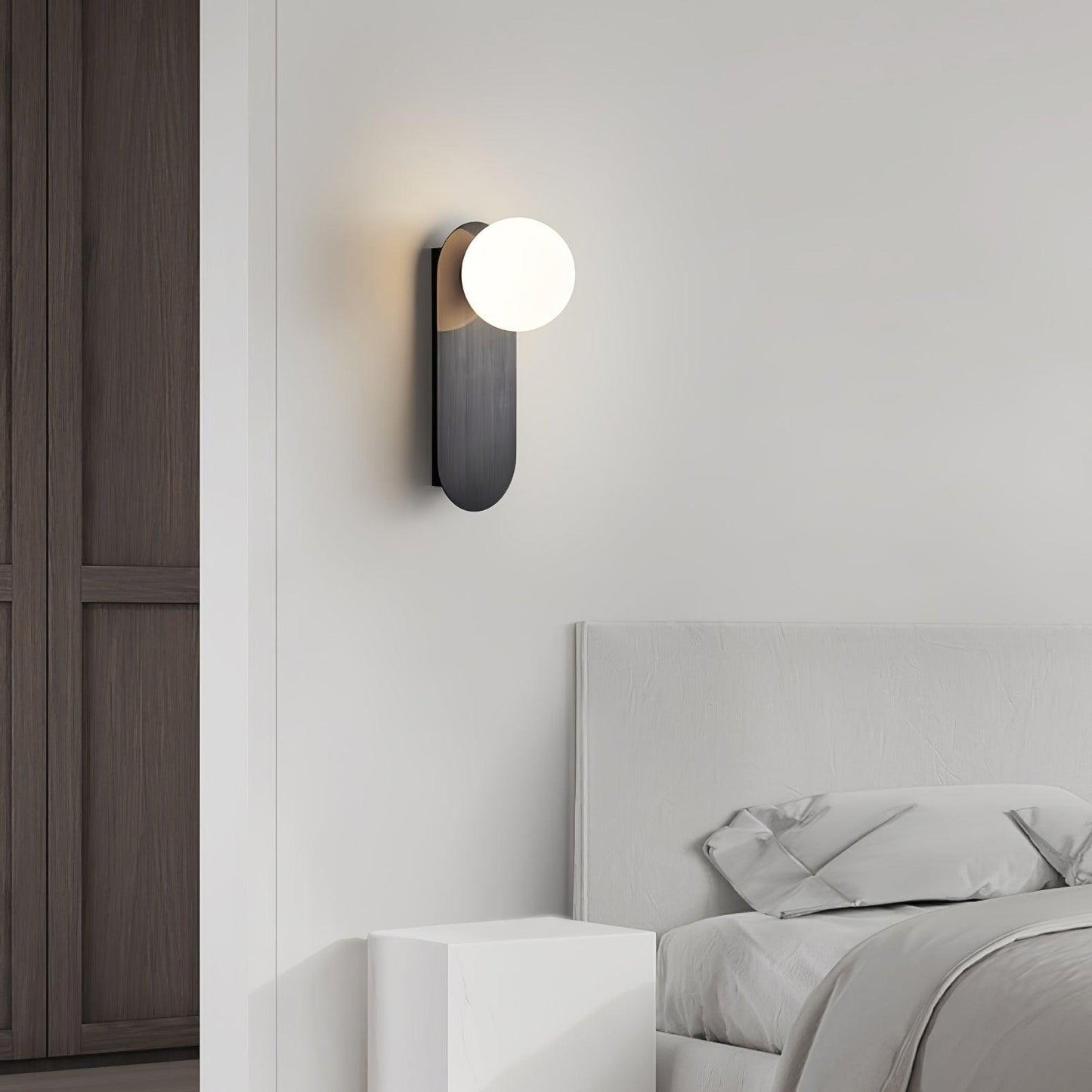 Globe Wall Sconce | Brass & Glass | Set of 2