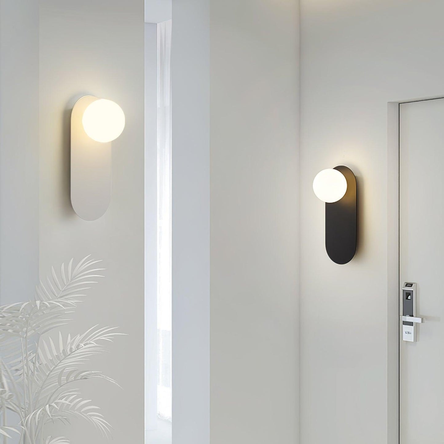Globe Wall Sconce | Brass & Glass | Set of 2
